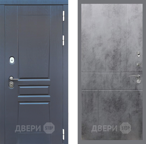Входная металлическая Дверь Стоп ПЛАТИНУМ ФЛ-290 Бетон темный в Апрелевке