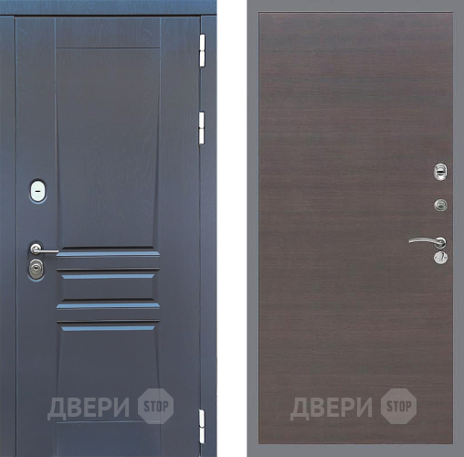 Входная металлическая Дверь Стоп ПЛАТИНУМ Гладкая венге поперечный в Апрелевке