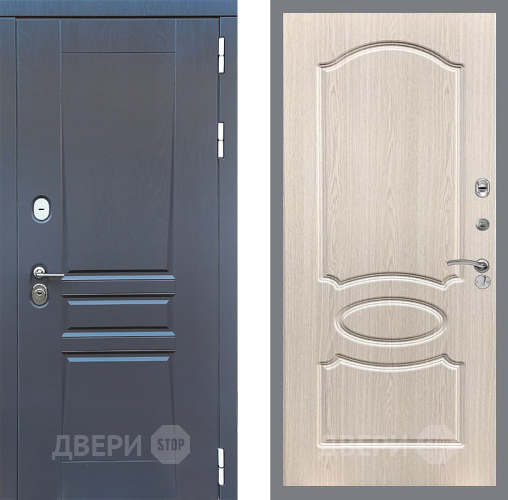 Входная металлическая Дверь Стоп ПЛАТИНУМ ФЛ-128 Беленый дуб в Апрелевке