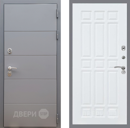 Входная металлическая Дверь Стоп АРТ ГРАФИТ ФЛ-33 Силк Сноу в Апрелевке