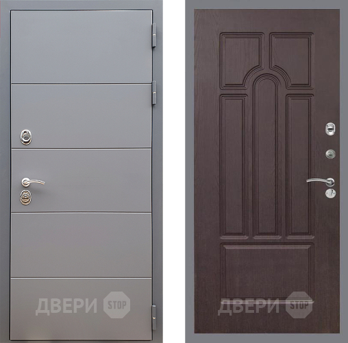 Входная металлическая Дверь Стоп АРТ ГРАФИТ ФЛ-58 Венге в Апрелевке