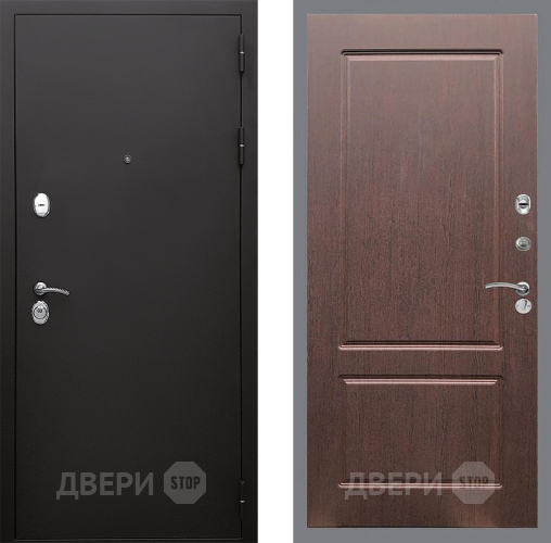 Входная металлическая Дверь Стоп КЛАССИК Шагрень ФЛ-117 Орех премиум в Апрелевке