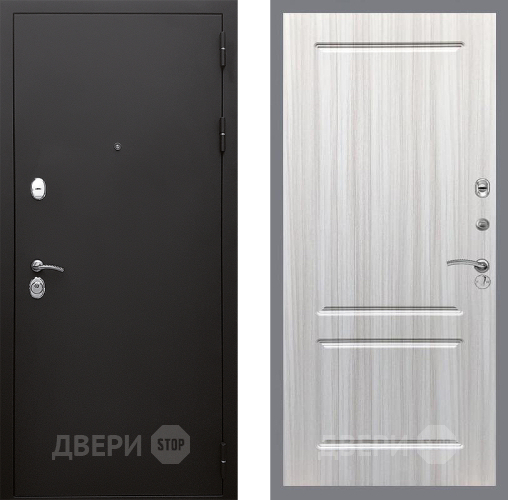 Входная металлическая Дверь Стоп КЛАССИК Шагрень ФЛ-117 Сандал белый в Апрелевке