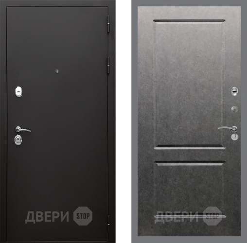 Входная металлическая Дверь Стоп КЛАССИК Шагрень ФЛ-117 Штукатурка графит в Апрелевке