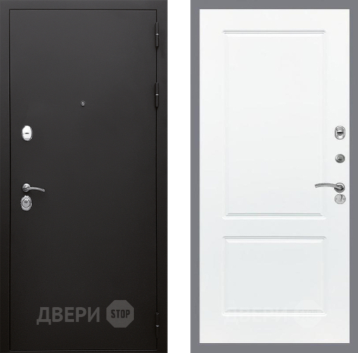 Входная металлическая Дверь Стоп КЛАССИК Шагрень ФЛ-117 Силк Сноу в Апрелевке