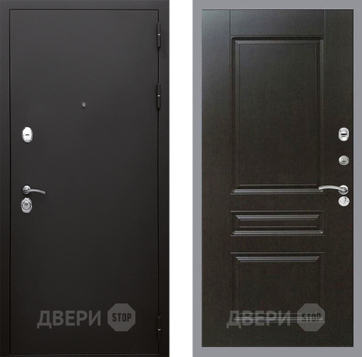 Входная металлическая Дверь Стоп КЛАССИК Шагрень ФЛ-243 Венге в Апрелевке