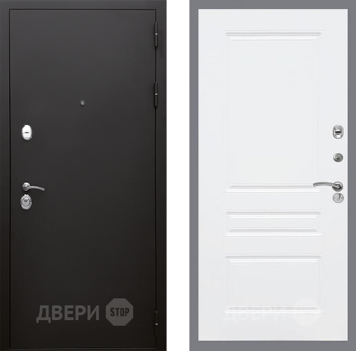 Входная металлическая Дверь Стоп КЛАССИК Шагрень ФЛ-243 Силк Сноу в Апрелевке