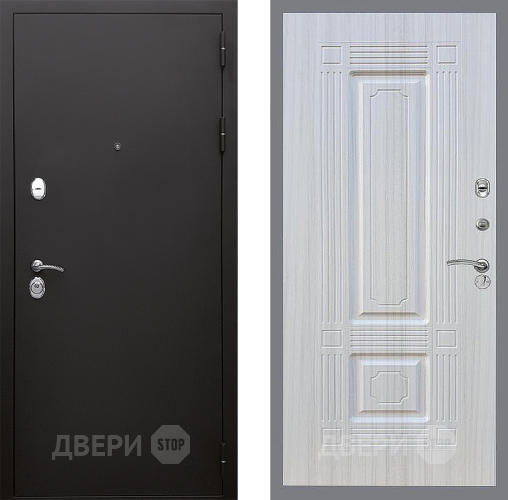 Входная металлическая Дверь Стоп КЛАССИК Шагрень ФЛ-2 Сандал белый в Апрелевке