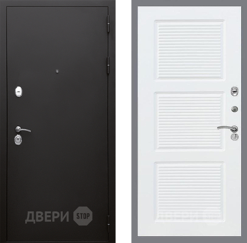 Входная металлическая Дверь Стоп КЛАССИК Шагрень ФЛ-1 Силк Сноу в Апрелевке