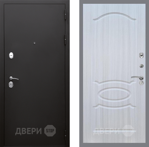 Входная металлическая Дверь Стоп КЛАССИК Шагрень ФЛ-128 Сандал белый в Апрелевке