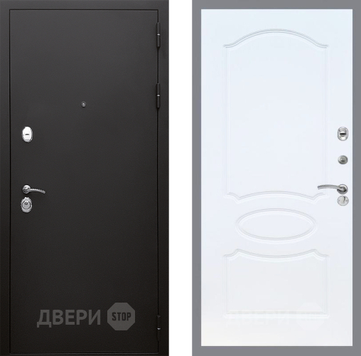 Входная металлическая Дверь Стоп КЛАССИК Шагрень ФЛ-128 Белый ясень в Апрелевке