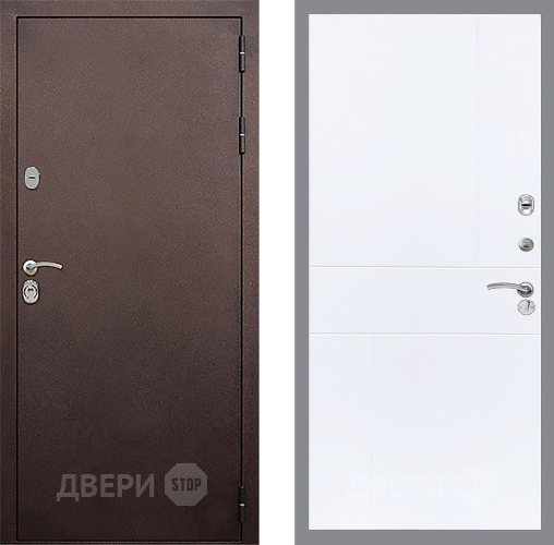 Входная металлическая Дверь Стоп КЛАССИК Медь ФЛ-290 Силк Сноу в Апрелевке