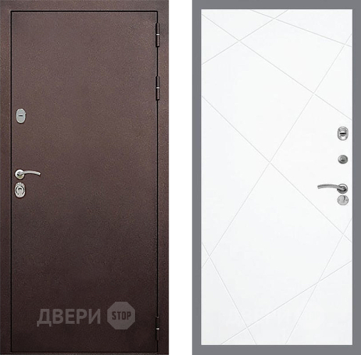 Входная металлическая Дверь Стоп КЛАССИК Медь ФЛ-291 Силк Сноу в Апрелевке