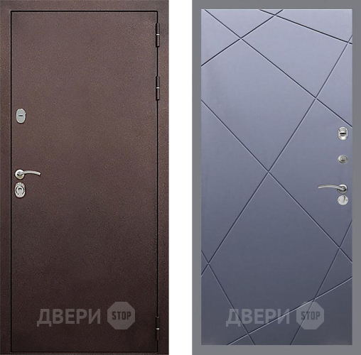 Входная металлическая Дверь Стоп КЛАССИК Медь ФЛ-291 Силк титан в Апрелевке