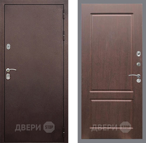 Входная металлическая Дверь Стоп КЛАССИК Медь ФЛ-117 Орех премиум в Апрелевке