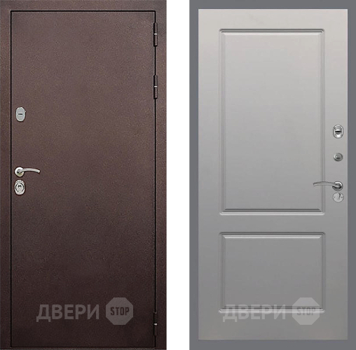 Входная металлическая Дверь Стоп КЛАССИК Медь ФЛ-117 Грей софт в Апрелевке