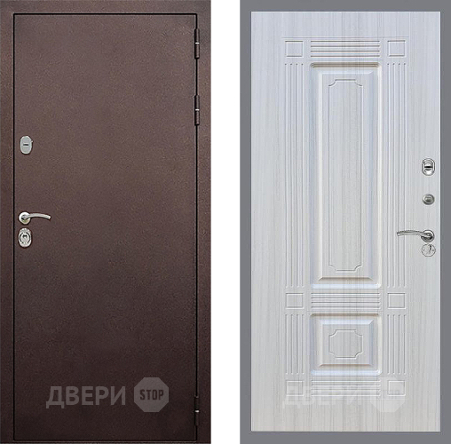 Входная металлическая Дверь Стоп КЛАССИК Медь ФЛ-2 Сандал белый в Апрелевке