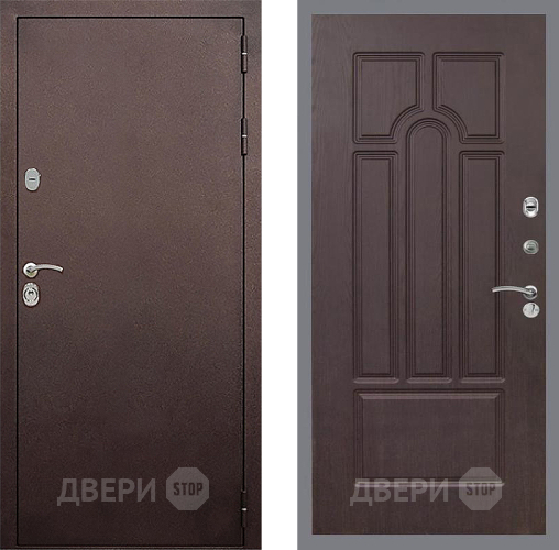 Входная металлическая Дверь Стоп КЛАССИК Медь ФЛ-58 Венге в Апрелевке