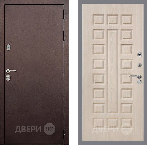 Входная металлическая Дверь Стоп КЛАССИК Медь ФЛ-183 Беленый дуб в Апрелевке
