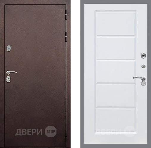 Входная металлическая Дверь Стоп КЛАССИК Медь ФЛ-39 Силк Сноу в Апрелевке