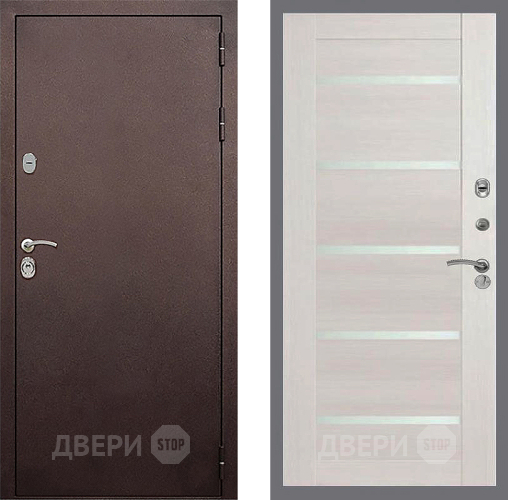 Входная металлическая Дверь Стоп КЛАССИК Медь СБ-14 Лиственница беж в Апрелевке