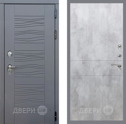 Входная металлическая Дверь Стоп СКАНДИ ФЛ-290 Бетон светлый в Апрелевке
