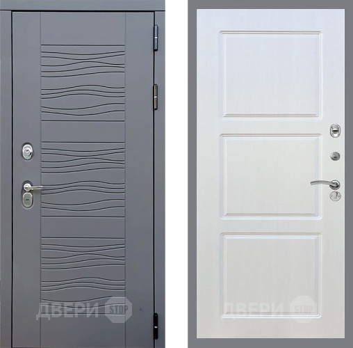 Входная металлическая Дверь Стоп СКАНДИ ФЛ-3 Лиственница беж в Апрелевке