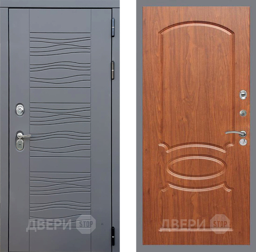 Входная металлическая Дверь Стоп СКАНДИ ФЛ-128 Береза мореная в Апрелевке