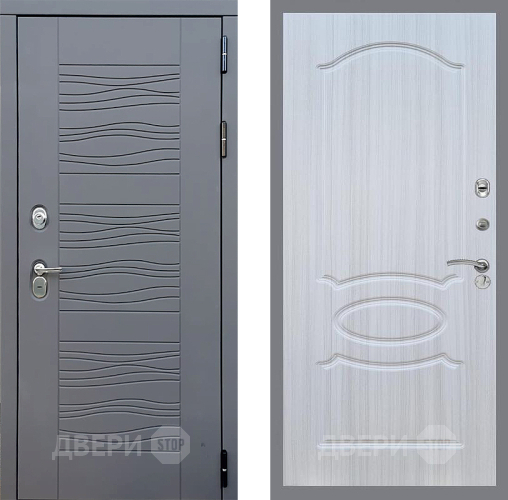 Входная металлическая Дверь Стоп СКАНДИ ФЛ-128 Сандал белый в Апрелевке