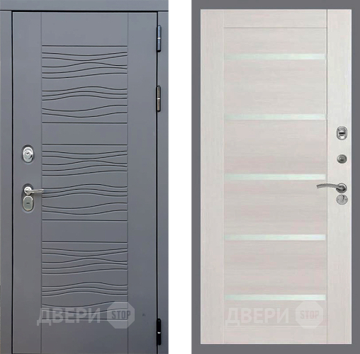 Входная металлическая Дверь Стоп СКАНДИ СБ-14 Лиственница беж в Апрелевке