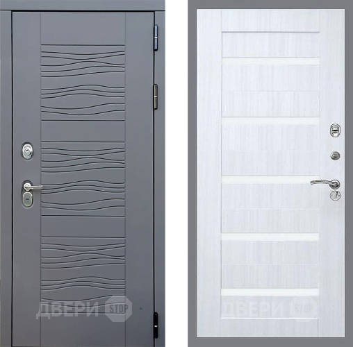 Входная металлическая Дверь Стоп СКАНДИ СБ-14 Сандал белый в Апрелевке