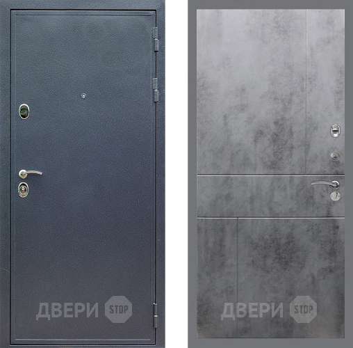 Входная металлическая Дверь Стоп СИЛЬВЕР ФЛ-290 Бетон темный в Апрелевке