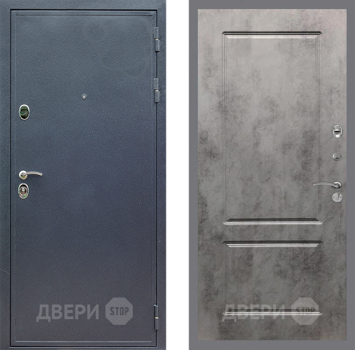 Входная металлическая Дверь Стоп СИЛЬВЕР ФЛ-117 Бетон темный в Апрелевке