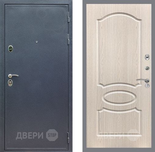 Входная металлическая Дверь Стоп СИЛЬВЕР ФЛ-128 Беленый дуб в Апрелевке