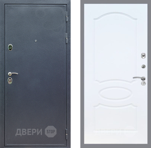 Входная металлическая Дверь Стоп СИЛЬВЕР ФЛ-128 Белый ясень в Апрелевке
