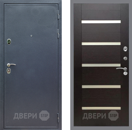Входная металлическая Дверь Стоп СИЛЬВЕР СБ-14 венге поперечный в Апрелевке