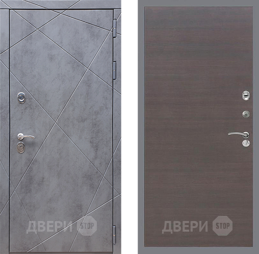 Входная металлическая Дверь Стоп Лучи Гладкая венге поперечный в Апрелевке
