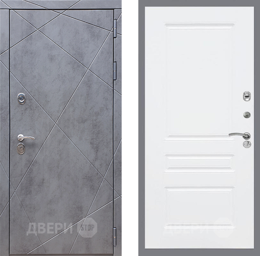 Входная металлическая Дверь Стоп Лучи ФЛ-243 Силк Сноу в Апрелевке