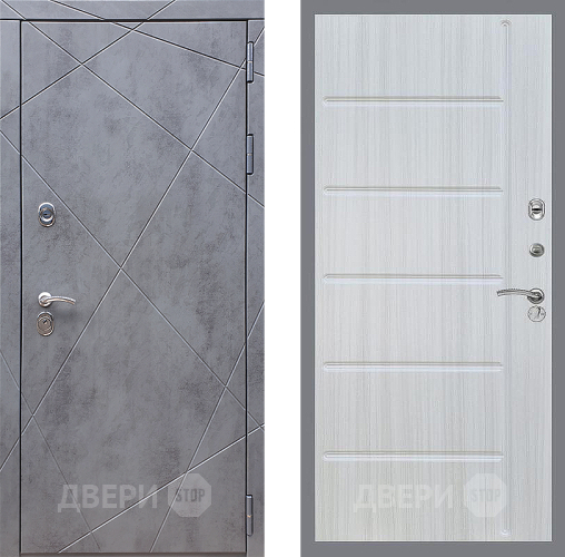 Входная металлическая Дверь Стоп Лучи ФЛ-102 Сандал белый в Апрелевке