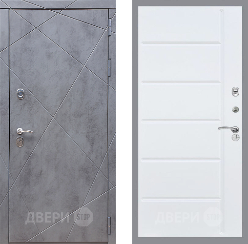 Входная металлическая Дверь Стоп Лучи ФЛ-102 Белый ясень в Апрелевке