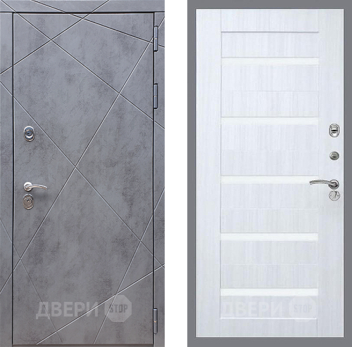 Входная металлическая Дверь Стоп Лучи СБ-14 Сандал белый в Апрелевке