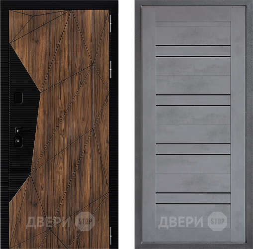 Входная металлическая Дверь Дверной континент ДК-11 ФЛ-49 Бетон серый в Апрелевке
