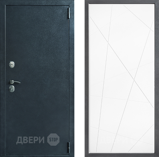 Входная металлическая Дверь Дверной континент ДК-70 Дизайн ФЛ-655 Белый софт в Апрелевке