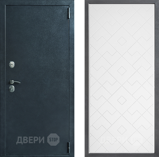 Входная металлическая Дверь Дверной континент ДК-70 Дизайн ФЛ-Тиффани Белый софт в Апрелевке
