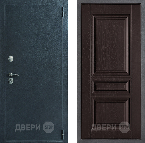 Входная металлическая Дверь Дверной континент ДК-70 Дизайн ФЛ-243 Дуб шоколадный в Апрелевке