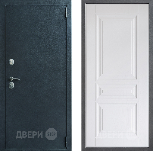 Входная металлическая Дверь Дверной континент ДК-70 Дизайн ФЛ-243 Альберо Браш серебро в Апрелевке