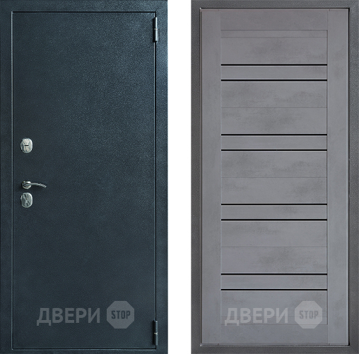 Входная металлическая Дверь Дверной континент ДК-70 Дизайн ФЛ-49 Бетон серый в Апрелевке