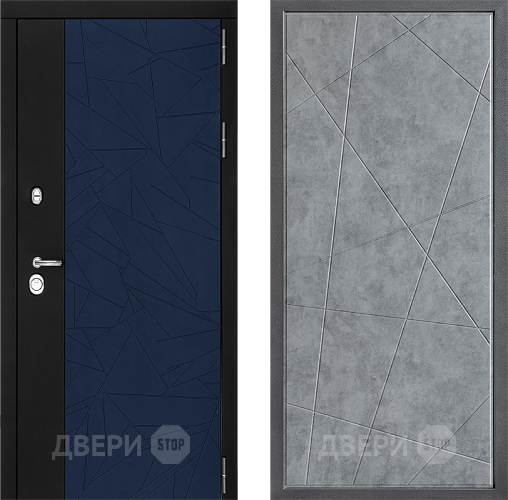 Входная металлическая Дверь Дверной континент ДК-9 ФЛ-655 Бетон серый в Апрелевке