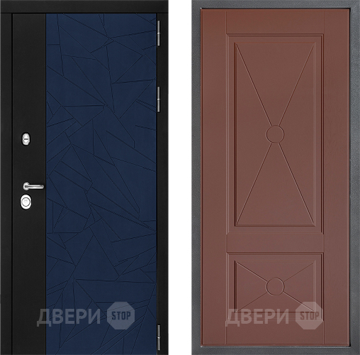 Входная металлическая Дверь Дверной континент ДК-9 ФЛ-617 Ясень шоколадный в Апрелевке