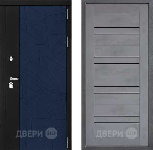 Входная металлическая Дверь Дверной континент ДК-9 ФЛ-49 Бетон серый в Апрелевке